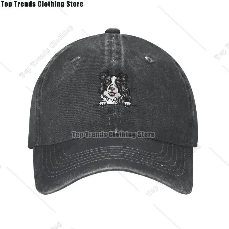Border Collie Dog Baseball Cap Women Unisex Adjustable Pet Animal Dad Hat Outdoor
