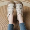Real summer new muffin thick-soled Roman sandals women's soft-soled wide-soled feet fat feet medium mother shoes