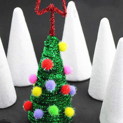 3 Size Foam Cones Christmas Decoration Polystyrene High Quality