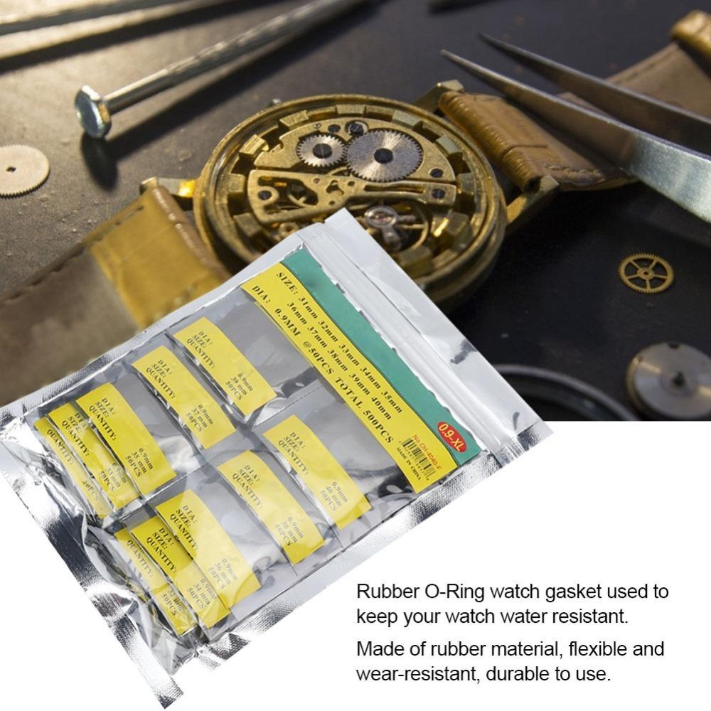 0.9mm Watch Back Cover Seal Size 31-40 MM Watch Repairing Tool Full Set Gaskets  Spare Parts