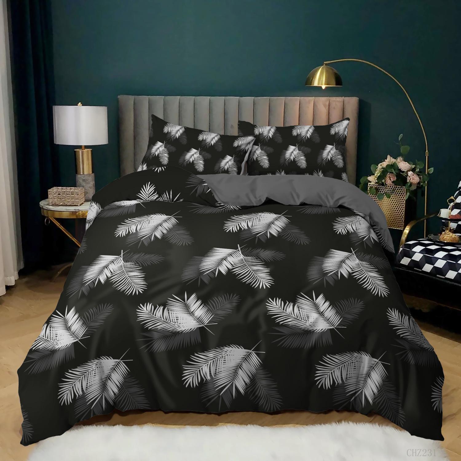 

Floral Duvet Cover Queen,Green Botanical Duvet Cover Set,Garden Flower Leaves Branch Duvet Cover Soft Breathable Comforter Cover Tool EU single(135x200cm)