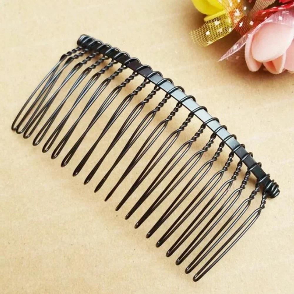 10Pcs 20 Teeth DIY Metal Hair Comb Claw Hairpins for Wedding Jewelry Making Findings Handmade Comb Base Bridal Accessories