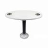 Oval Boat Tea Table Waterproof with Drink Holders