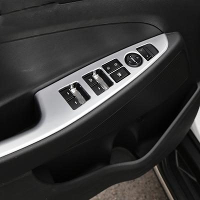 Naklejka dekoracyjna na panel podłokietnika drzwi samochodu, przełącznik podnoszenia szyby, przyciski, osłona, Hyundai Tucson TL 2015-2017 2018
