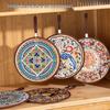 Miaojiayi Retro Heat-Resistant Pot Holder Mats, 6-Pack