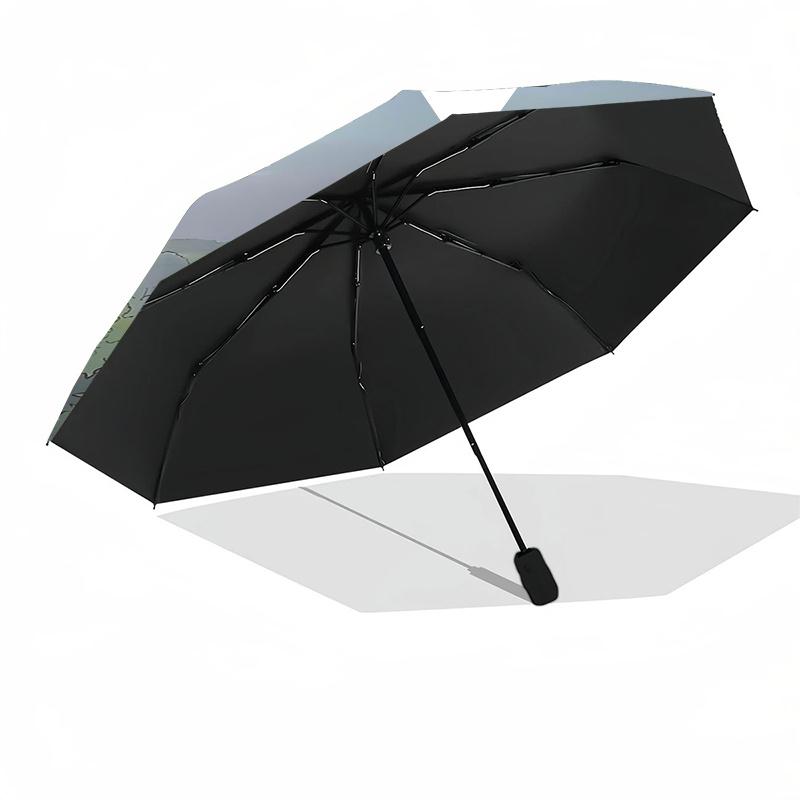 Winnie and friends Themed Travel Umbrella-8 Ribs Automatic Opening and Closing, Portable Folding Design, Compact and Stylish Umbrella Suitab