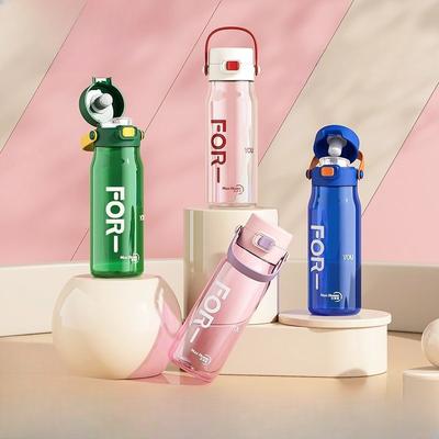 Sport Fitness Beker Mannen en Vrouwen Draagbare Plastic Hittebestendige Waterfles Student Valbestendige Direct Drinkbare Tumbler