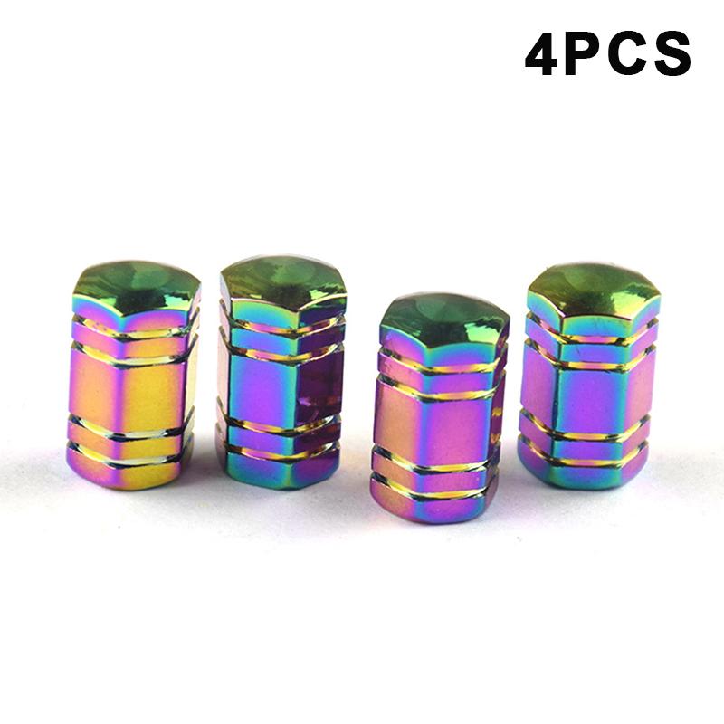 4/5PCS Tire Valve Stem Caps Anodized Aluminum Wheel Valve Covers Accessories Universal Cars SUVs Bikes Trucks And Motorcycles·