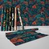 Nordic Style Seamless Splicing Kitchen Living Room Self-Adhesive Wallpaper Waterproof Moisture-Proof Matte Pvc Plant Wallpaper Wall Sticker