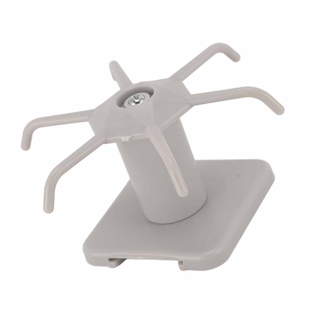 3pcs 6 Claws Design Under Cabinet Hooks 360 Degree Rotation Adhesive Hanging Rack For Kitchen