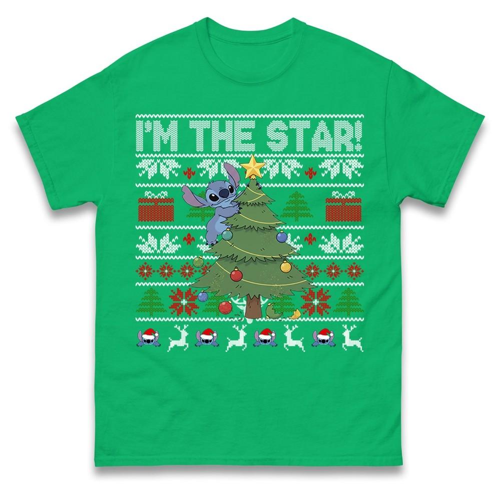 Lilo Stitch Christmas T Shirt Xmas Funny Stitch Im The Star Tee Shirt Gift
