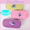 Stitch Colorful Pencil Case Canvas Storage Bag For Elementary School Students