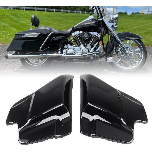 1 Pair Gloss Black ABS Plastic Side Covers Panel Fit For Harley Touring Electra Road Glide Road King Street Glide 1997-2007 Gloss Black