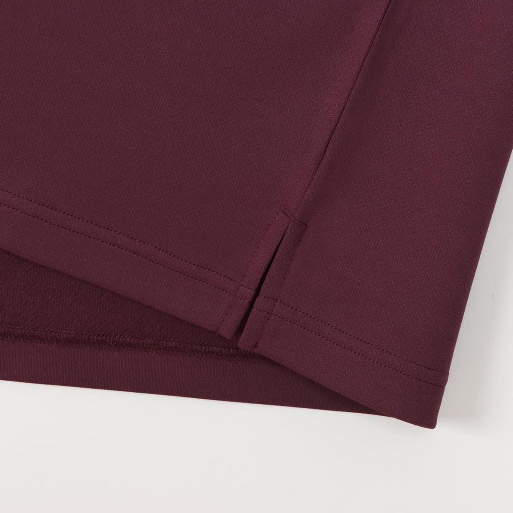 Short Round Odor Quick One Point Short Sleeve Maroon [Champion] T-Shirt, Sleeve, Neck, Antibacterial, Resistant, Drying, Logo, Women's T-Shirt,