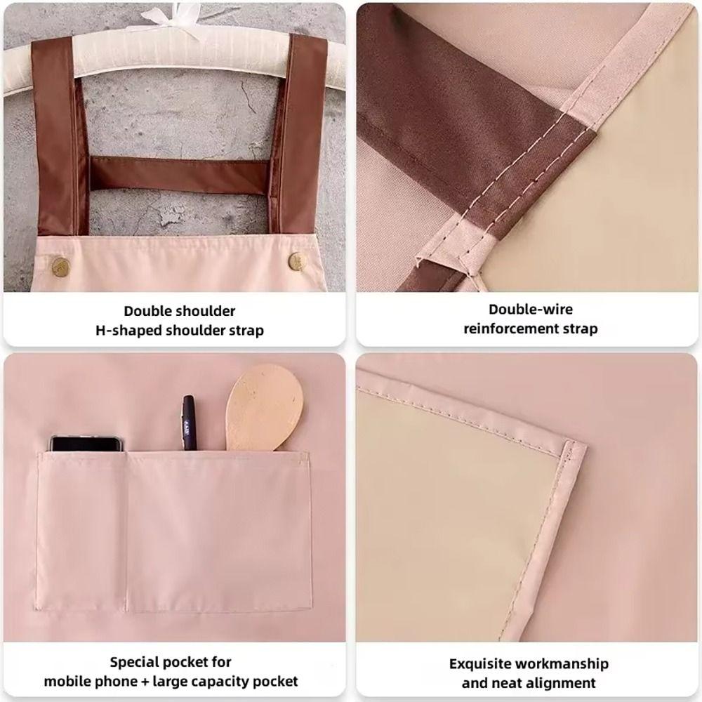1Pcs Oil-proof Kitchen Cooking Apron Waterproof Work Uniform Household Work Clothes  Women Men