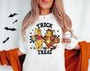 Comfort Colors Retro Halloween Trick Or Treat Winnie The Pooh And Tigger Shirt, Winnie The Pooh Vintage Halloween Shirt, Halloween Women's