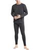 THREEGUN Varm Underklädesöverdel och Termisk Silke och Ull Storlek Herrset, Byxor, Underkläder, Loungewear, Heattech, Underkläder, Knäppning fram, Vinter,