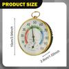 Thermometer Hygrometer Wall Mounted, Display Mechanical, Dial Temperature Humidity Gauge for Indoor
