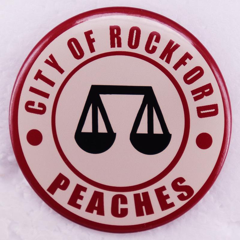 Rockford Peaches Women s Baseball Team Pin
