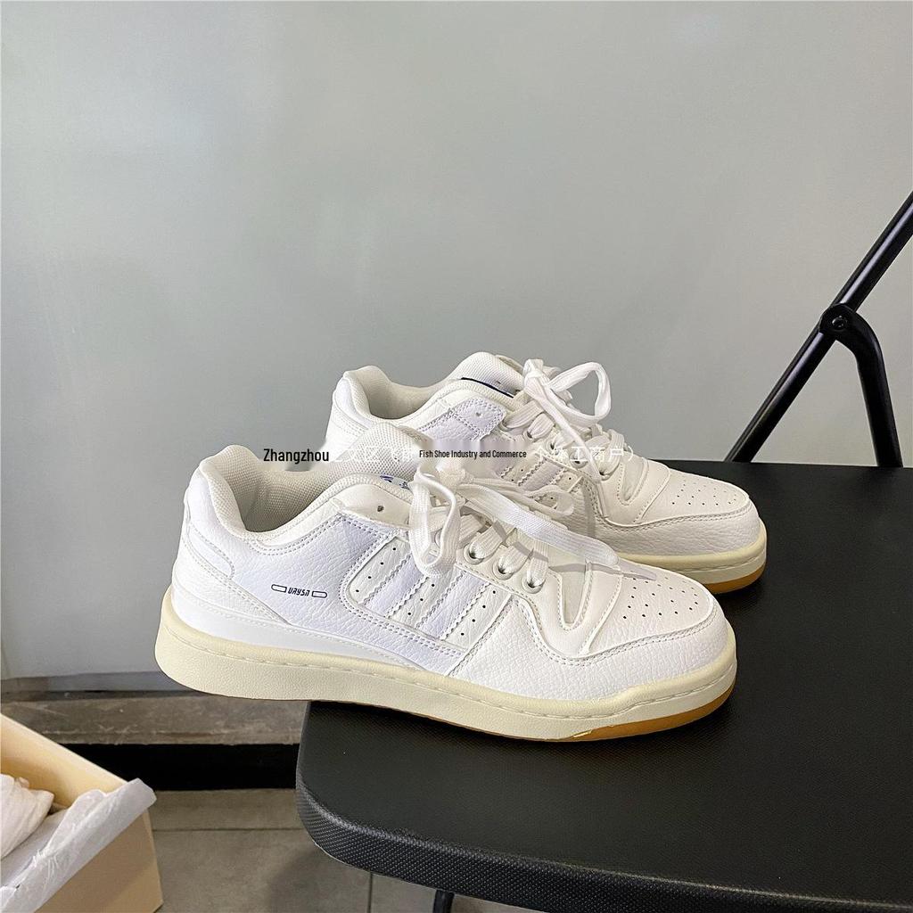 2025 Hong Kong Style Lace-Up Canvas Shoes: Versatile Casual White Sneakers for Men and Women, Super Hot Autumn Collection