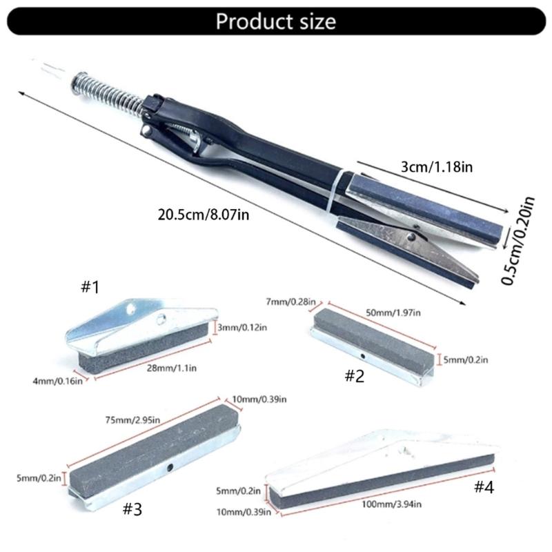Hone Deglazer Set 1-1/8'' to 4'' Long Stones Grit Hone 19-250mm Deglazer