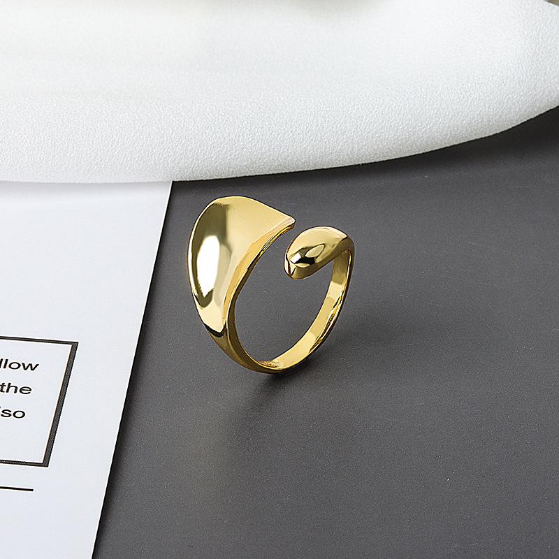 Minimalist Smooth Open Ring For Women Versatile Fashion Band Jewelry Elegant Simple Design Daily Wear Accessory