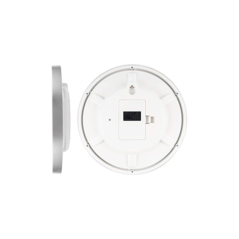 CASIO Wall Clock, Radio-Controlled, Silver, Analog, Nighttime Second Hand Stop, IQ-482J-8JF