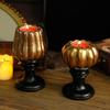 Vintage Pumpkin Candle Holder – Halloween Decor Prop For Scented Candles & Spooky Party