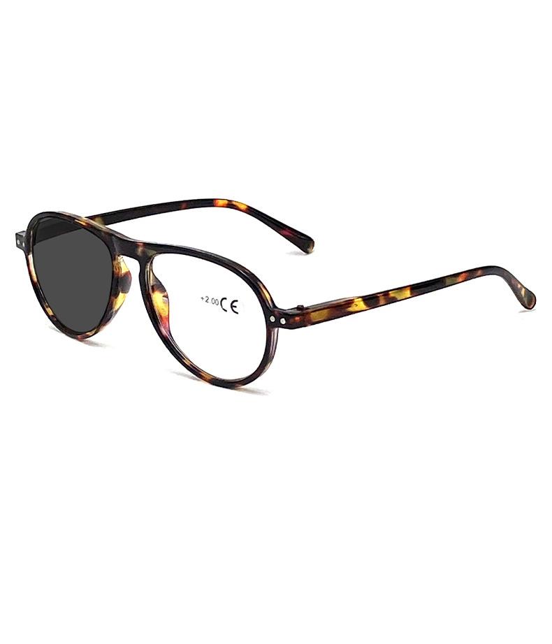 

Light-Sensitive Color-Changing Glasses Korean-Made Cross-Border European-Style Glasses Fashionable Reading Glasses 612 2.5