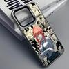 Cool Anime M-Makima Phone Case For iPhone 16 15 14 13 12 11 Pro Max Black Matte Multicolor Laser Metallic Aurora Cover