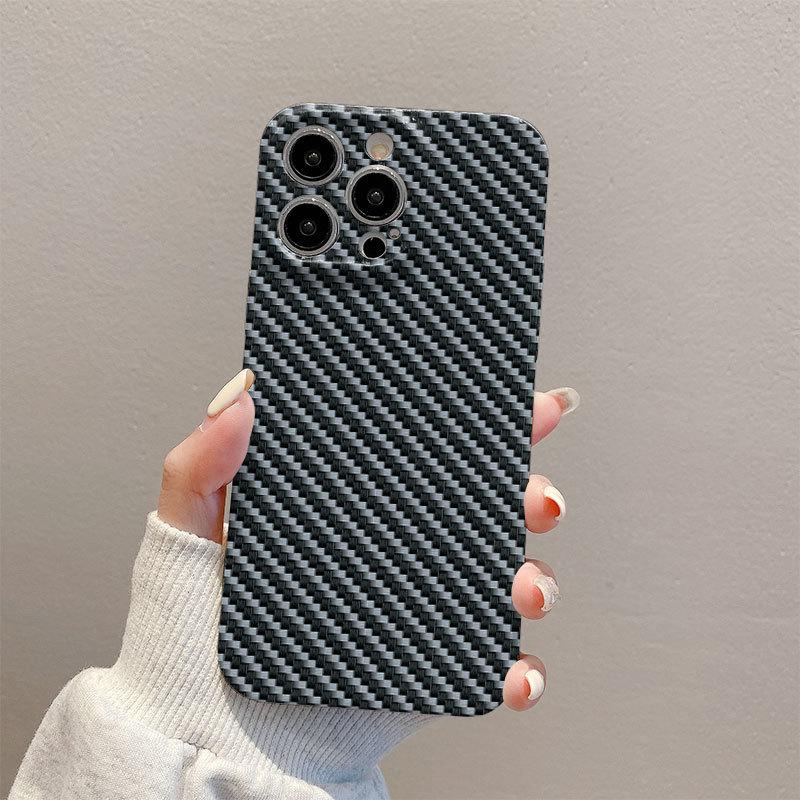 

Carbon Fiber Pattern for IPhone15 Mobile Phone Case Ins for Apple 14promax Film All-inclusive Mobile Phone Case For iPhone 17PROMAX