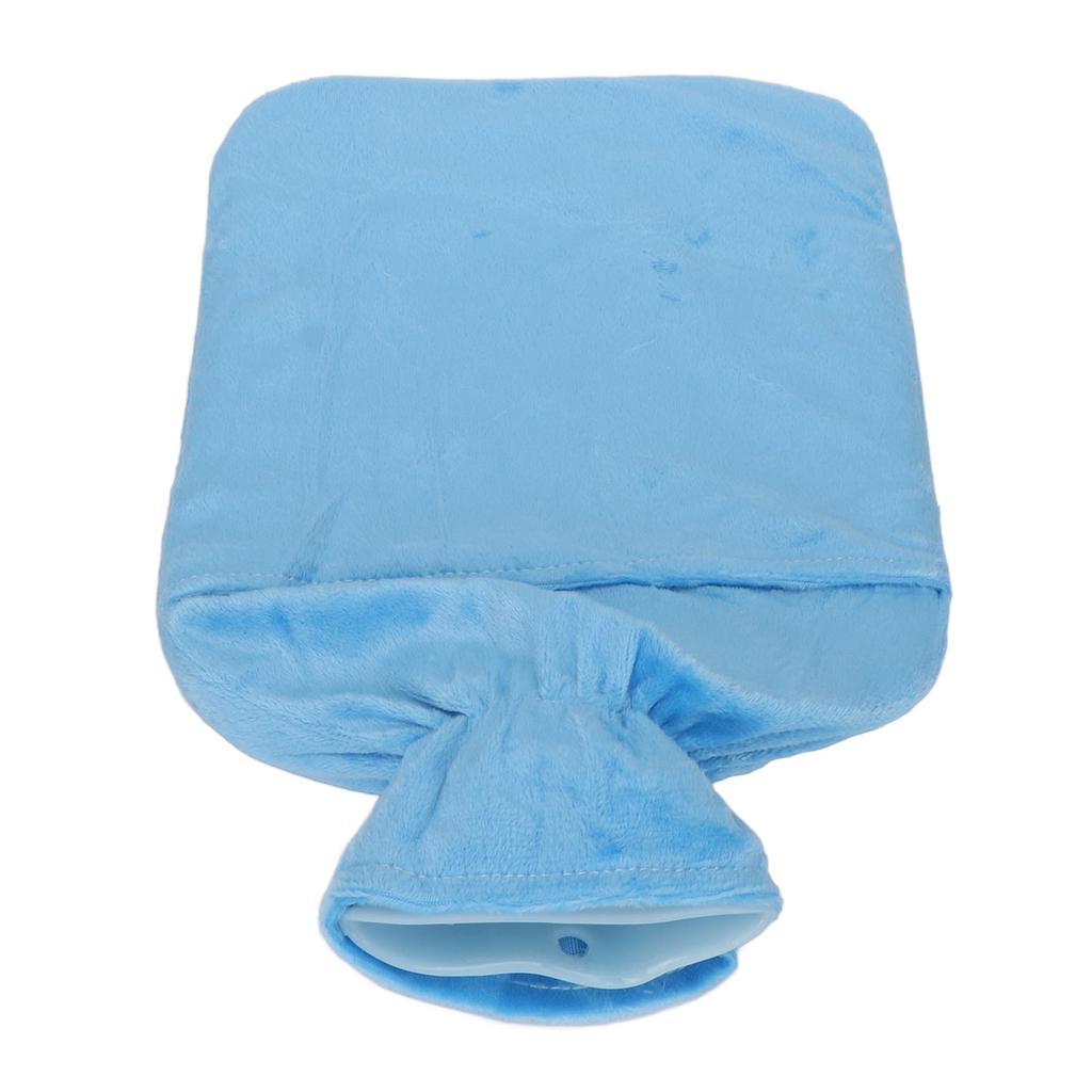 Hot Water Bag with Soft Plush Cover Home Portable Soreness Relief 2L PVC Hot Water Bottle for Menstrual Cramps