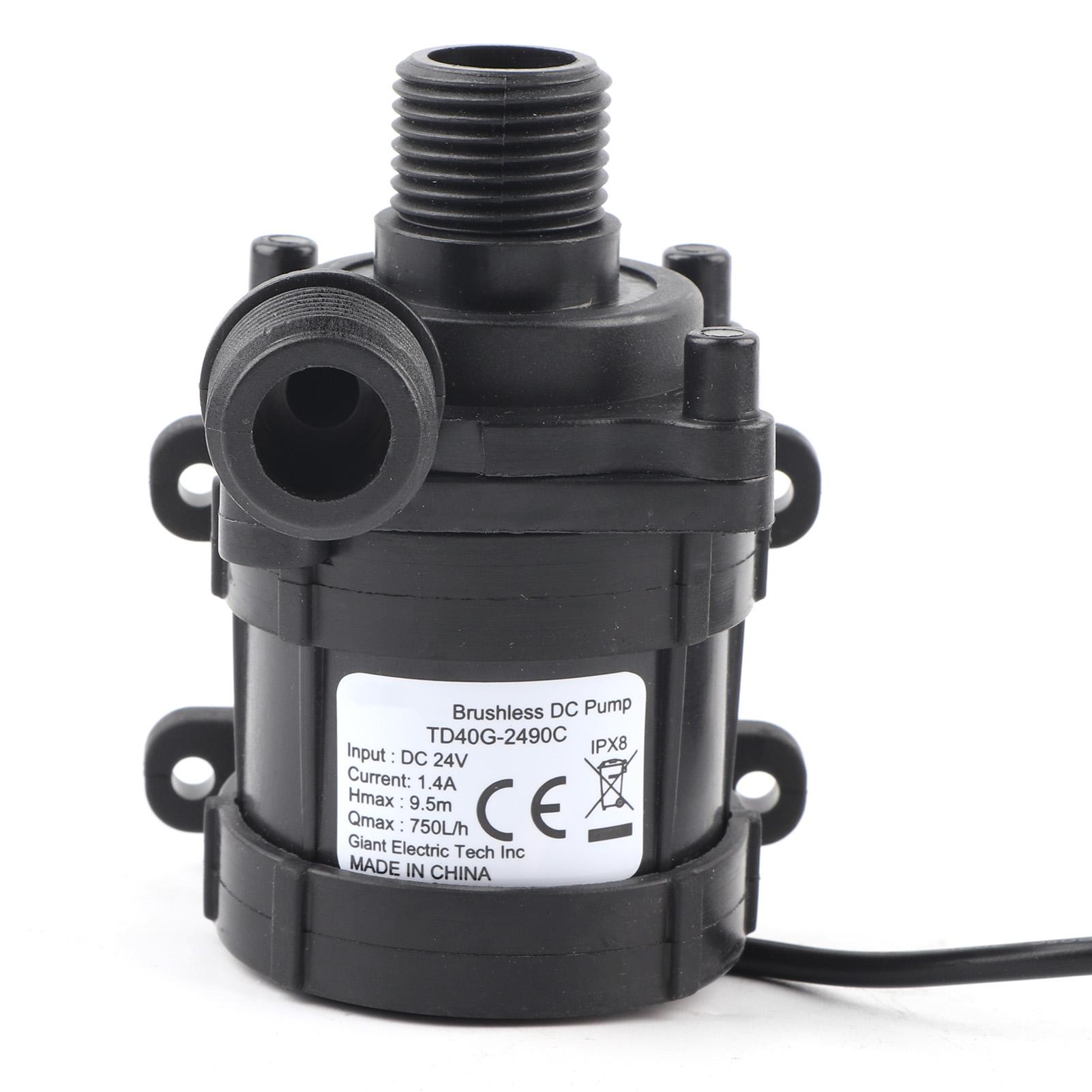 

DC 24V 750L H Ultra Quiet Brushless Mini Water Pump