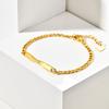 Stainless Steel Mobius Bracelet for Women Men,Minimalist NK Chain Couple Bracelets,Couple Jewelry Gift for Lover