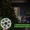 LED Copper Wire String Lights Waterproof 8 Modes String Light LED Beaded Fairy Christmas Light for Roof Wedding Party Outdoor Indoor Garden Tree Decor