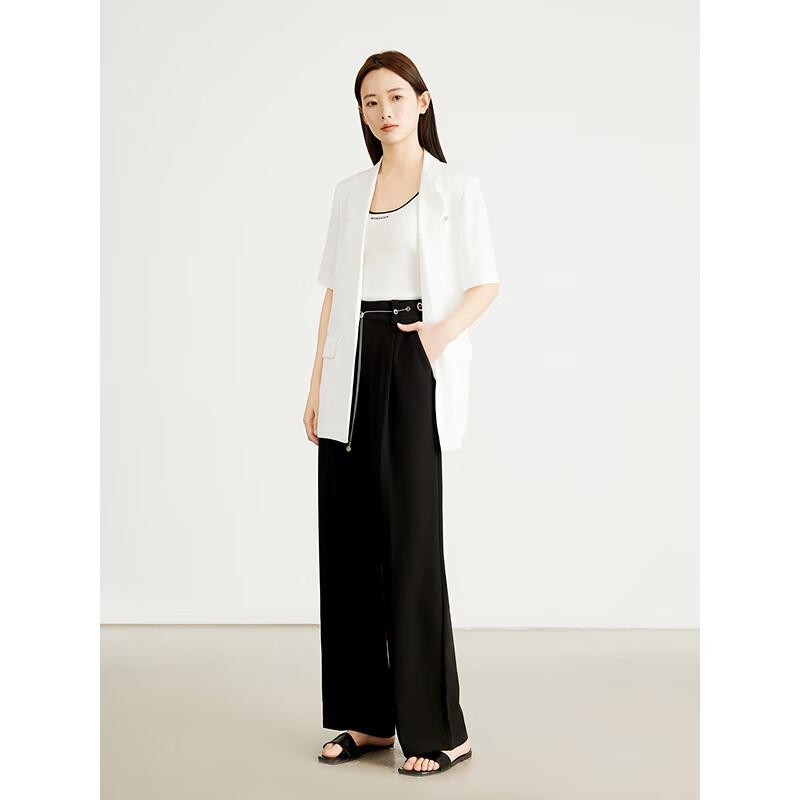 Women's High-Waist Wide-Leg Tie-Waist Pants