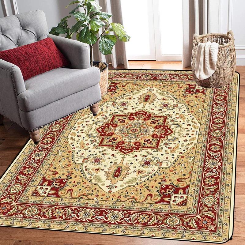 Large Size Large Carpet Raditional Oriental Vintage Area Rug Nordic Floor Mats European Door Area Old Printed Carpet Modern
