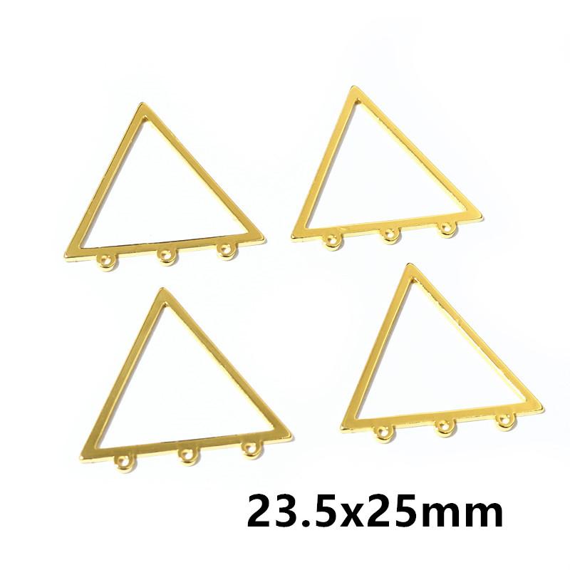10 Stück Edelstahl Goldfarbe Anhänger Geometrisch Stempelrohlinge DIY Poröser Verbinder Anhänger Halskette Ohrring Zubehör