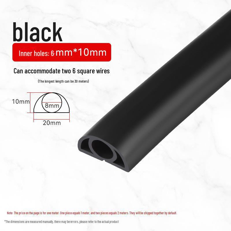 

Самоклеючий органайзер для проводів: Екранування, Зберігання та Декорування для Мережевих Кабелів D20 чорний