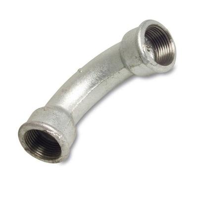90° Malleable Cast Iron Threaded Elbow 1 Inch – Galvanized Plumbing Fitting