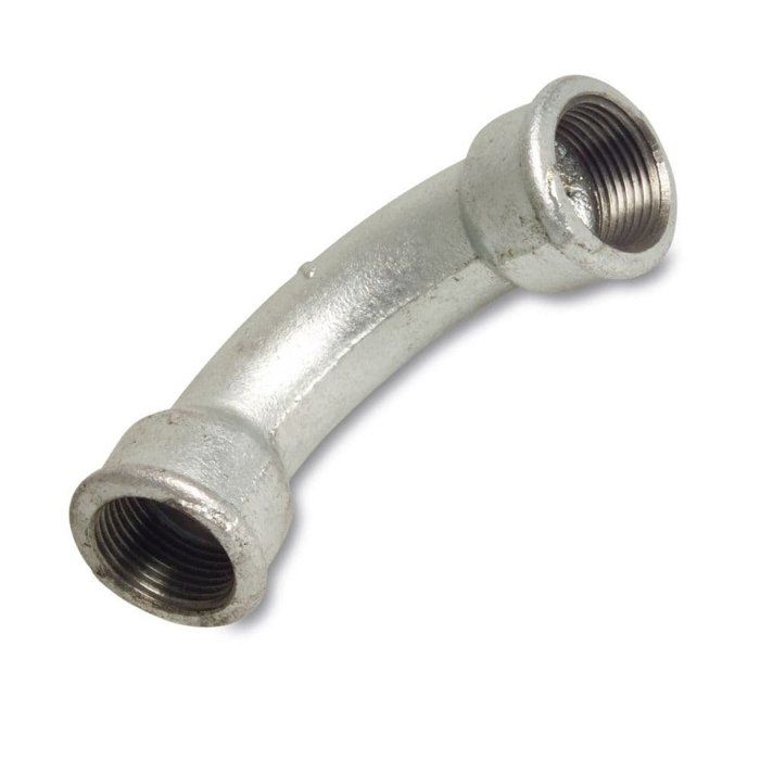 Raccord Fileté Fonte Malléable 90 Degrés 1 1/2 Pouce