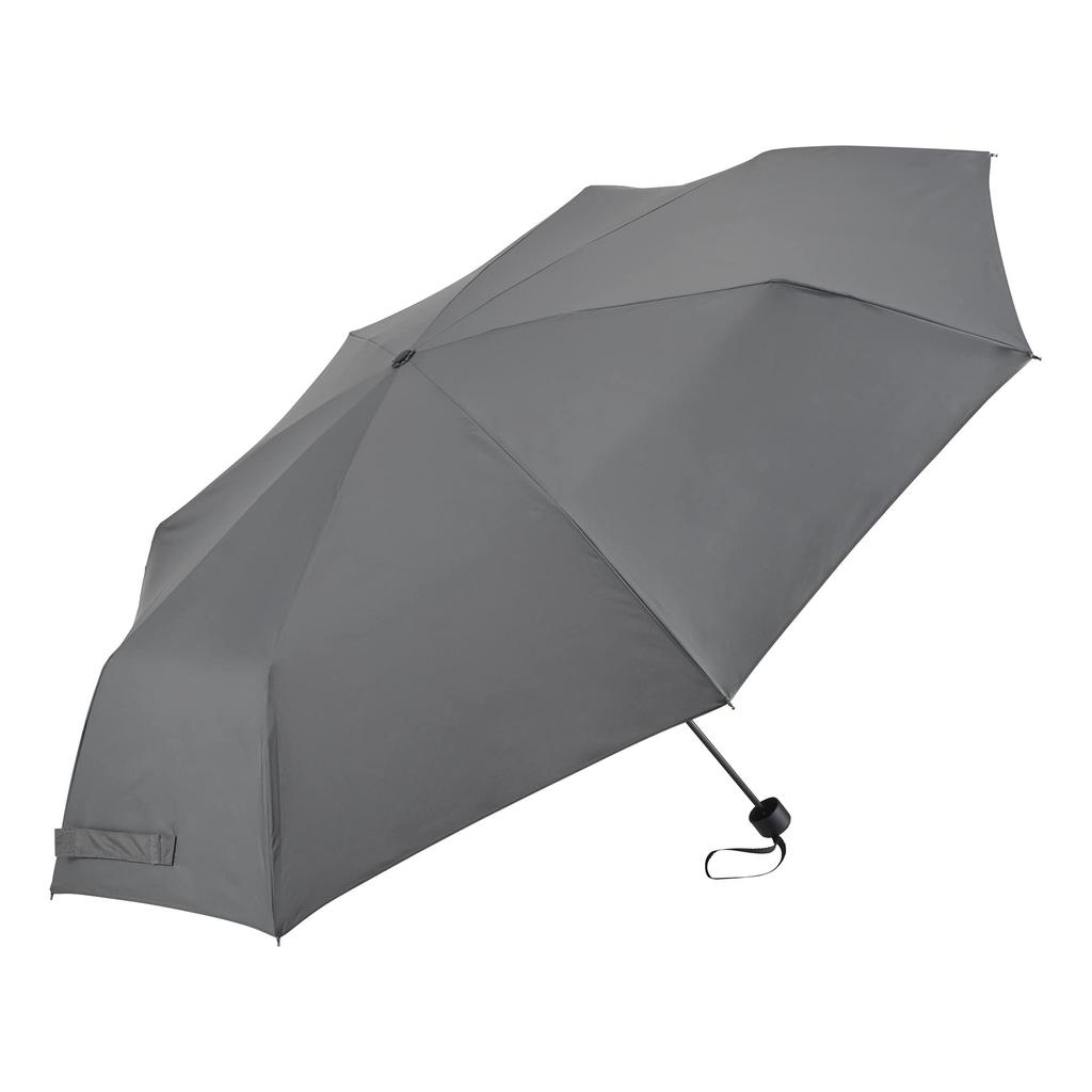 Waterfront Folding Umbrella Rain Umbrella LESS IS MORE Toyama Thunder In Bag Steel Gray 70cm Large Diameter Big Size Wind Resistant To Strong Winds