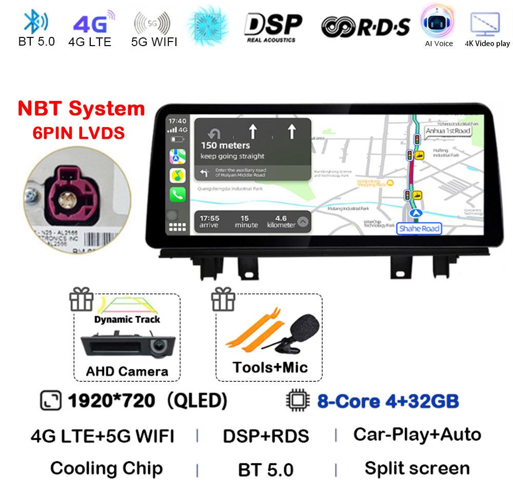 

12.3 Android 14 Car Radio For BMW X1 X2 F48 F49 2016 2017 2018 2019 2020 NBT EVO Multimedia Player Carplay Auto Stereo WIFI+4G