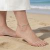 Minimalist Stainless Steel Anklet Bracelet for Women Fashion Gold Plated Adjustable Chain Anklet Foot Jewelry Summer Beach Party
