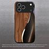 Fiber Gold Trim For Apple Black Phone Case For iPhone 17 16 15 14 13 12 Mini 11 Pro Max 17 Air 7 8 Plus XR X Glass Back Cover