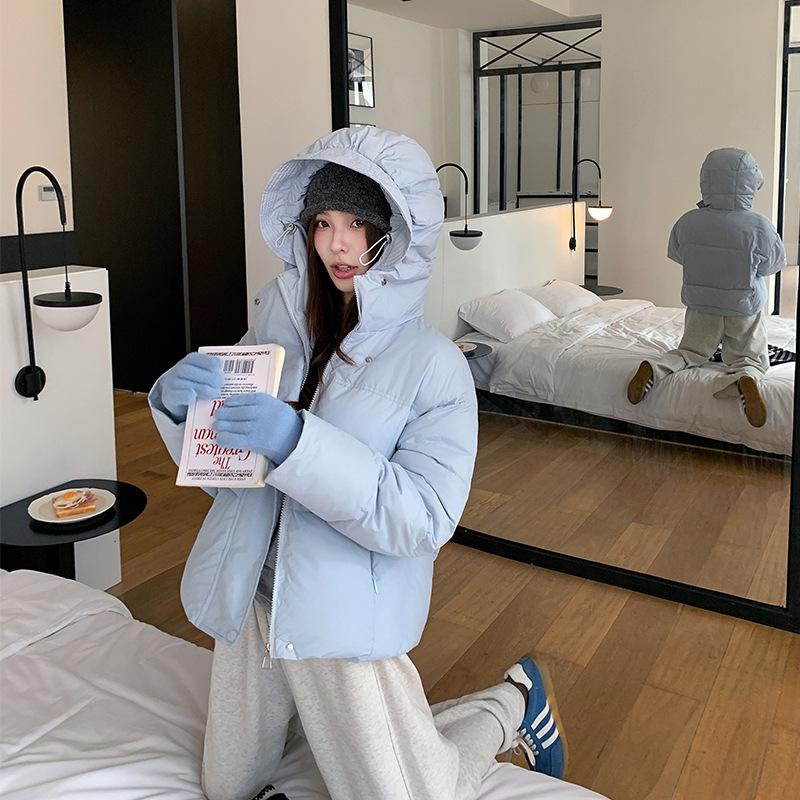 Winter Women's Short Hooded Down Jacket Korean StyleOversize