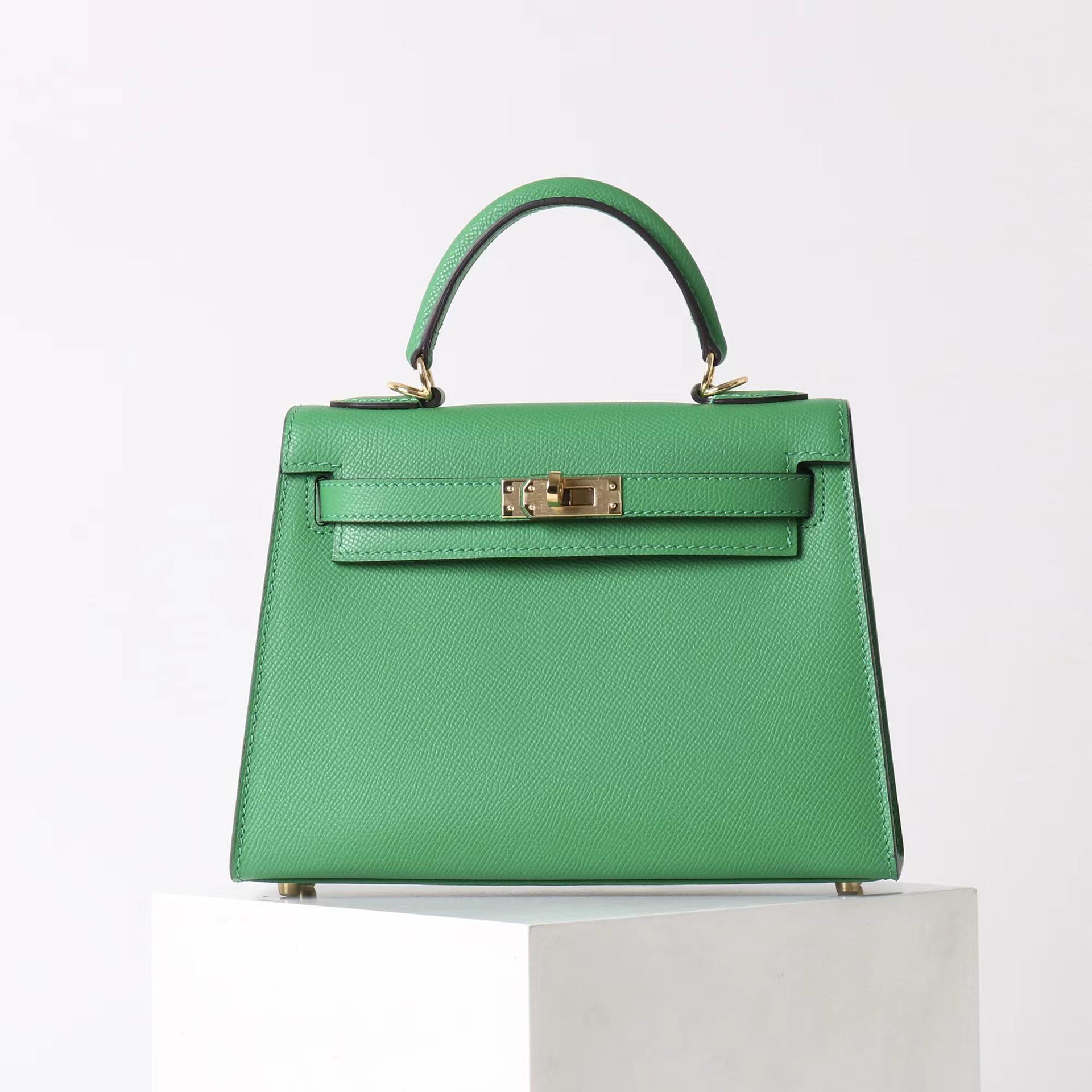 

Женская сумка кроссбоди из натуральной кожи - Модная сумка из коровьей кожи в стиле Kelly второго поколения 22 (Cowhide)