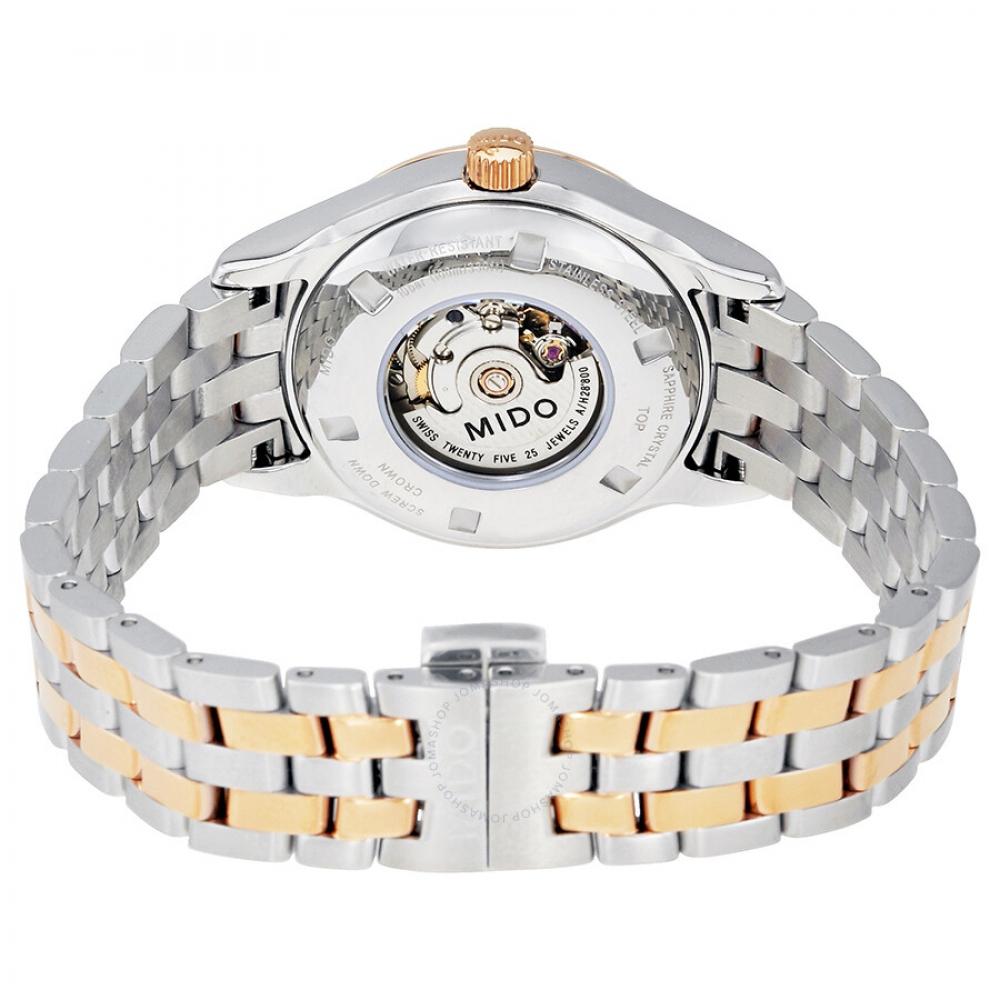 Mido Belluna Automatic Silver Dial Ladies Watch M0012302203191
