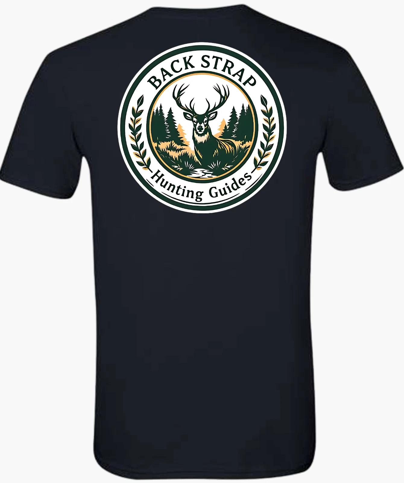 Back Strap Hunting Guides Deer Hunting Short Sleeve T-Shirt 2XL