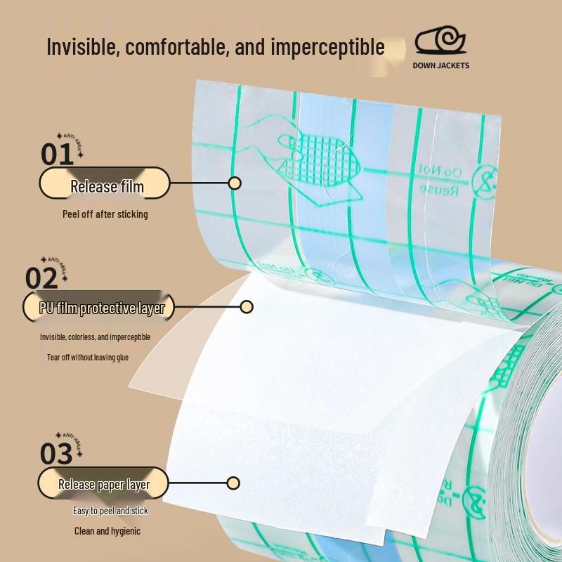 Anti-Dirt Collar & Cuff Protector Stickers: Transparent, Stain-Proof Liners for Jackets & Shirts